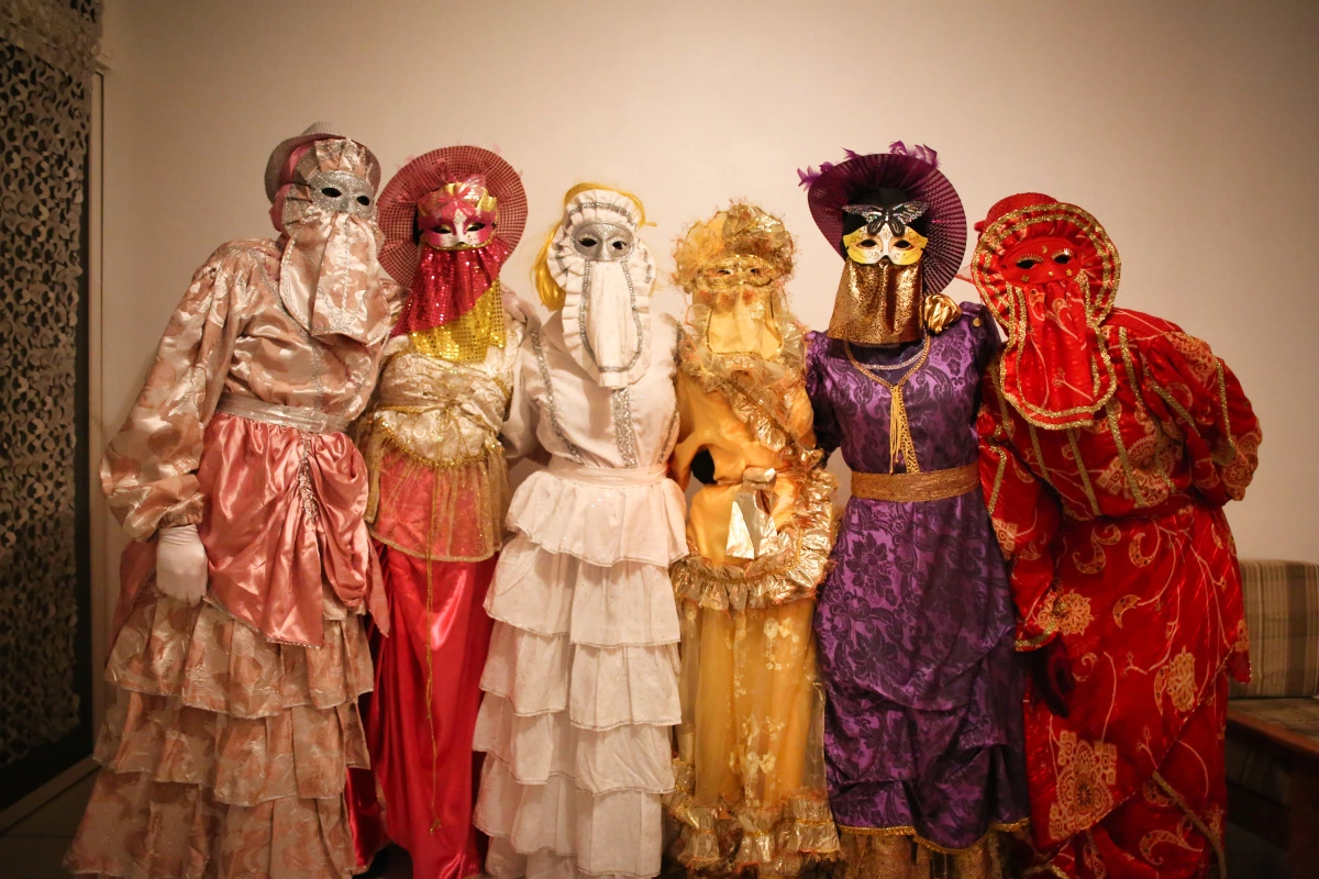 French Guiana Touloulou masked costumes