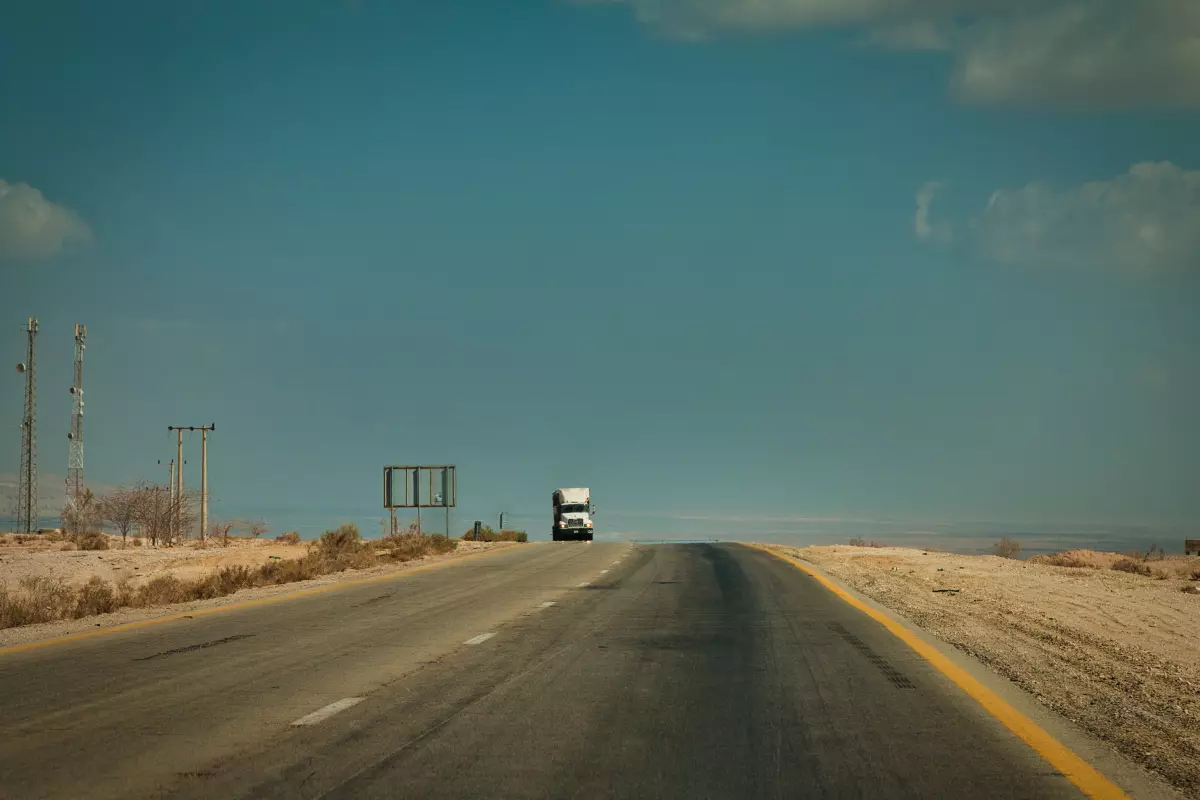 truck driving in jordan