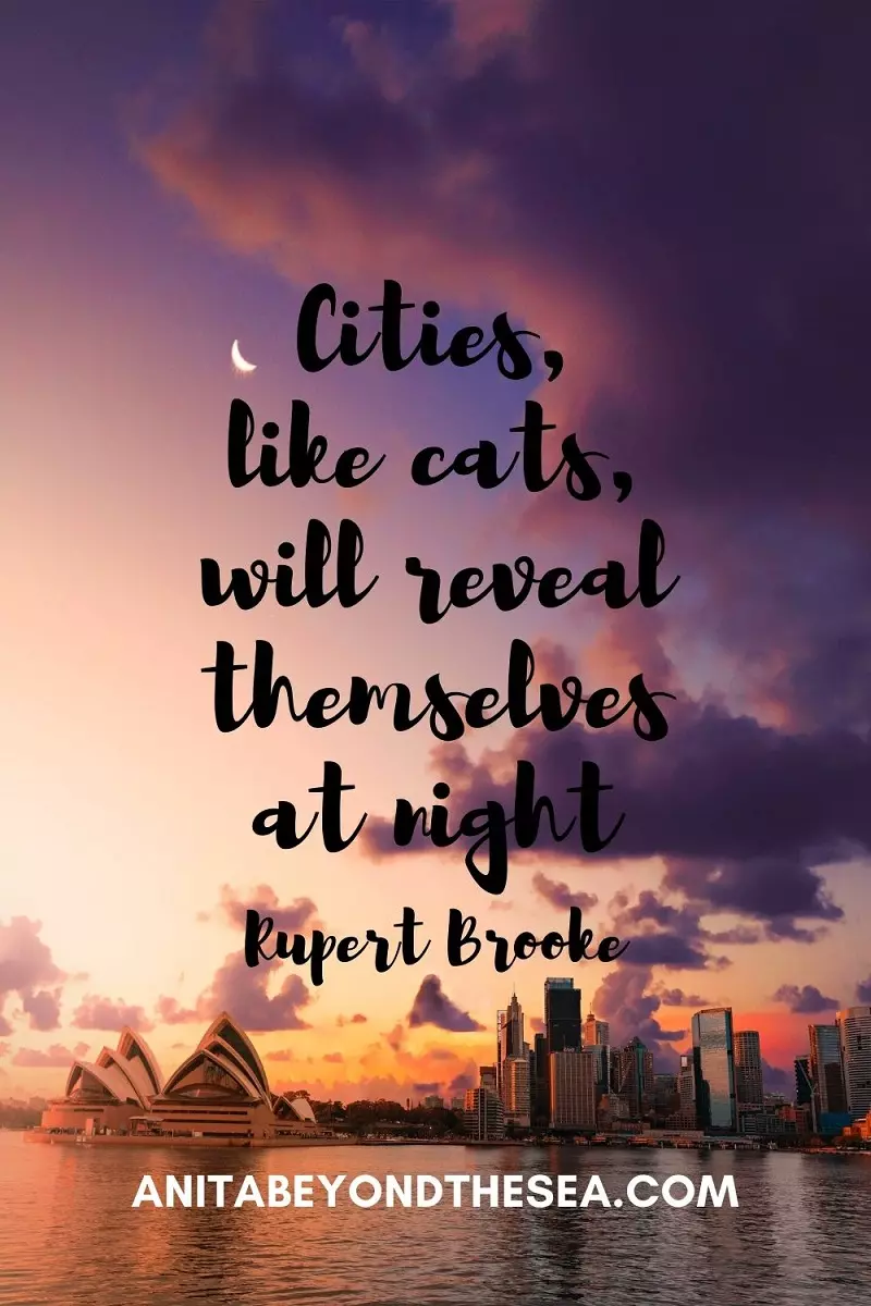 cities like cats will reveal themselves at night rupert brooke city captions and quotes