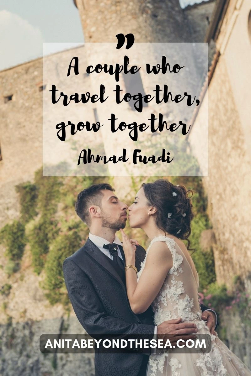 Travel couple quotes and Instagram captions