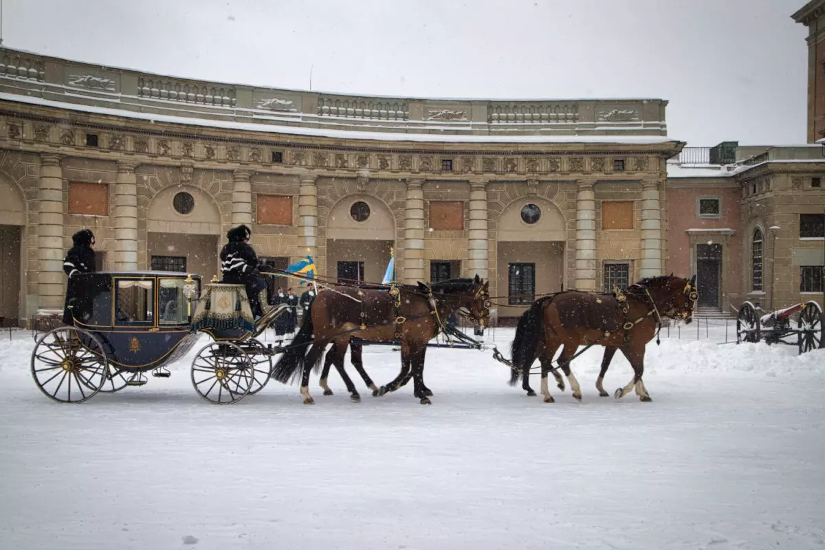 carriage entering the royal palace in stockholm things to do in gamla stan walking tour