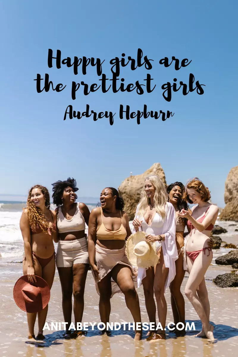 happy girls are the prettiest girls audrey hepburn girls trip quotes