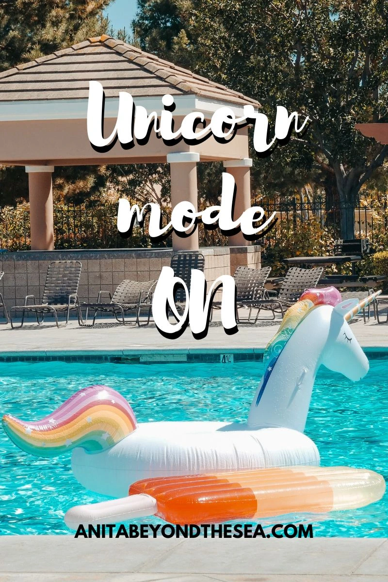 pool captions for instagram to inflatable unicorn captions