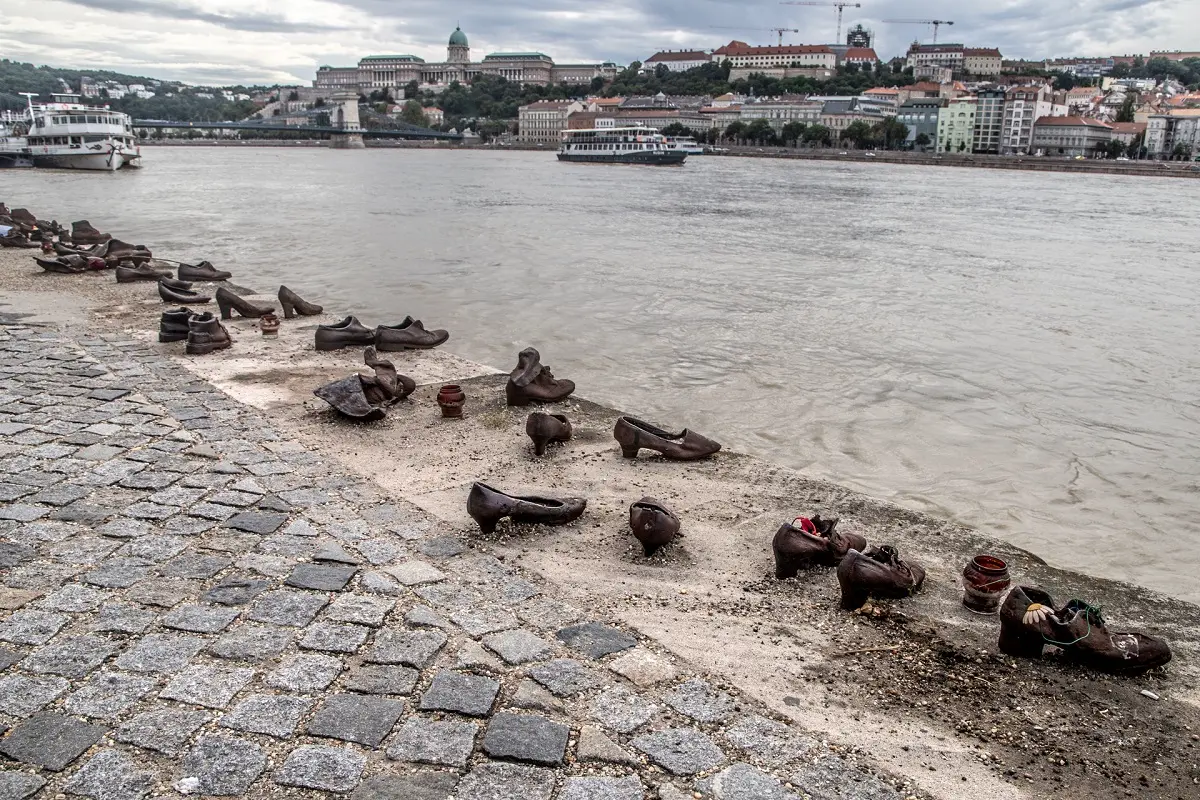 shoes on danube bank statues in budapest