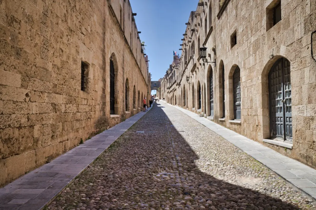 street of the knights of saint john rhodes old town